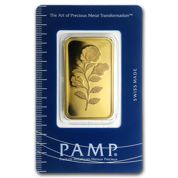 1 oz Gold Bar Pamp Rose