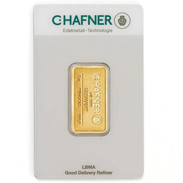 C. Hafner 5 grams Gold Bar LBMA GD Refiner