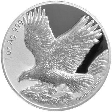 Samoa: Golden Eagle 1 oz Silver 2025 Prooflike Coin