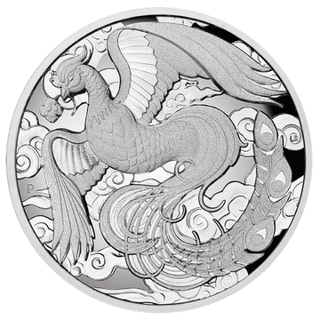 Chinese Myths and Legends: Phoenix 2 oz Silver 2022 Proof High Relief