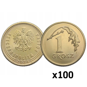 National Bank of Poland: 1 gr from Mint Bag Coin (100 pieces) of 2024 UNC