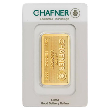 Gold Bar 20 g C Hafner