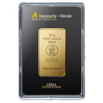 Gold Bar 50 g Heimerle Meule