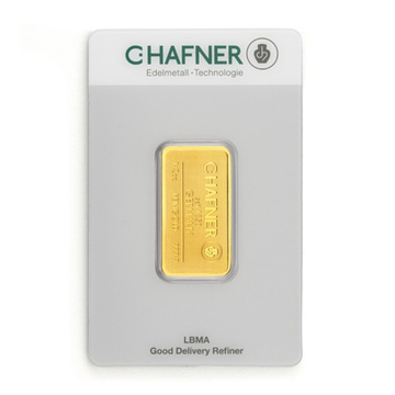 C Hafner 1/2 oz Gold Bar