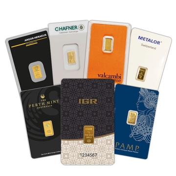 1 gram Gold Bar – Certified Producer