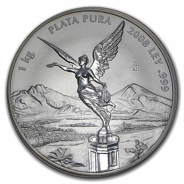 Mexican Libertad 1000 grams of Silver 2008