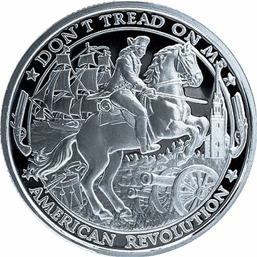 Patriot: American Revolution 1 oz Silver 2019 Prooflike Round