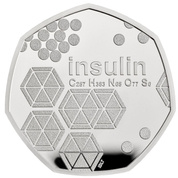 100. Anniversary of the discovery of insulin Silver 2021 Proof Piedfort Coin