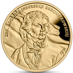 230. anniversary of the Kosciuszko insurrection 100 zloty Gold 2024 Proof 