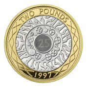 25. anniversary £2 Gold Plated Silver 2022 Proof 