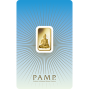 5 gram Gold Bar Pamp Suisse Religious Series (Buddha)