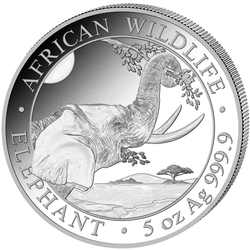 African Wildlife: Somali Elephant 5 oz Silver 2023