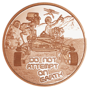 Area 51 "Don't Attempt on Earth" 1 oz Copper Round
