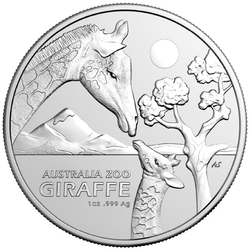 Australia Zoo: Giraffe 1 oz Silver 2024