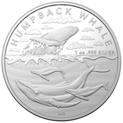 Australian Antarctic Territory - Humpback Whale 1 oz Silver 2023