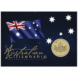 Australian Citizenship $1 Aluminium Bronze 2025 (coin in the card)