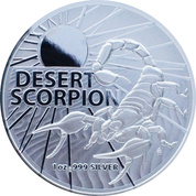 Australia's Most Dangerous: Desert Scorpion 1 oz Silver 2022