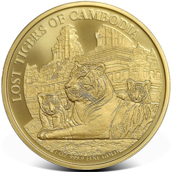 Cambodia: The Lost Tigers of Cambodia 1 oz Gold 2025