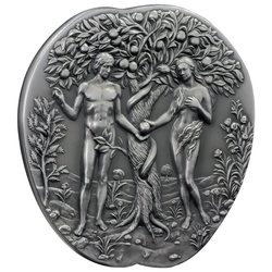 Cameroon: Garden of Eden 5000 CFA Francs Silver 2024 High Relief Antiqued Coin