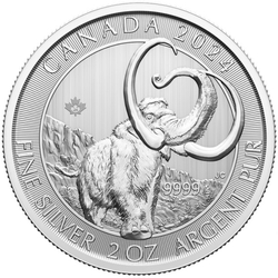 Canada: Ice Age - Woolly Mammoth 2 oz Silver 2024