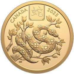 Canada: Lunar Year of the Snake $100 Gold 2025 Proof