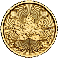 Canadian Maple Leaf 1/10 oz Gold 2025