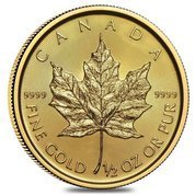 Canadian Maple Leaf 1/2 oz Gold 2020