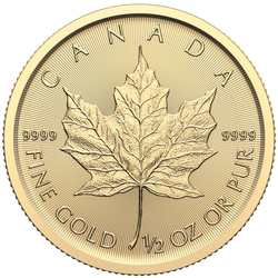 Canadian Maple Leaf 1/2 oz Gold 2025