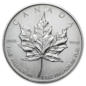 Canadian Maple Leaf 1 oz Palladium Random Year