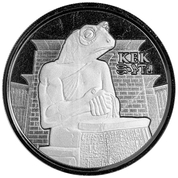 Chad: Egyptian Relic - Kek Frog God 1 oz Silver 2022 Proollike