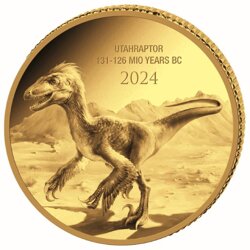 Congo: Prehistoric Life II - Utahraptor 0.5 gram Gold 2024 Proof