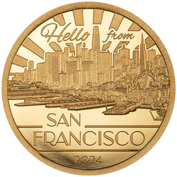 Cook Islands: Big City Lights - San Francisco 0,5 g Gold 2024 Proof 