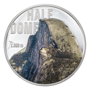 Cook Islands: Mountains - Half Dome colored 2 oz Silver 2023 Proof Ultra High Relief