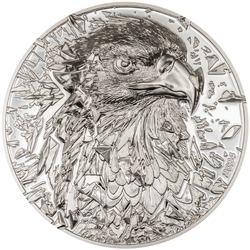 Cook Islands: Silver Burst - Bald Eagle 3 oz Silver 2024 Proof