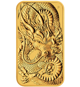 Dragon Rectangular Coin 1 oz Gold 2021