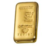 Gold Bar Metalor 250 gram