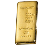 Gold Bar Metalor 500 gram