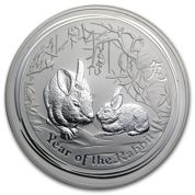 Lunar II: Year of the Rabbit 1000 gram Silver 2011