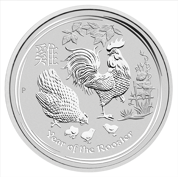 Lunar II: Year of the Rooster 1000 gram Silver