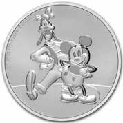 Niue: Disney - Mickey & Goofy 1 oz Silver 2021 