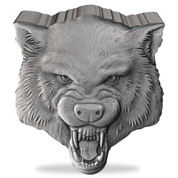 Niue: Fierce Nature - Wolf 2 oz Silver 2023 Antique Finish