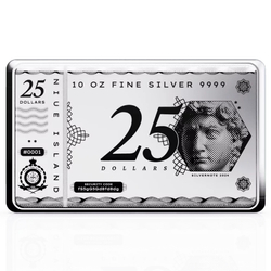 Niue: Silver Note Coinbar 10 oz Silver 2024