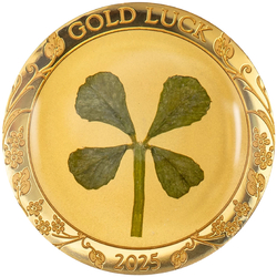 Palau: Four-leaf Clovers - Ounce of Luck 1 gram Gold 2025 Proof