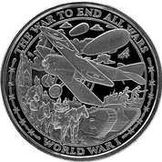 Patriot II: World War I 1 oz Silver 2019 Prooflike Round