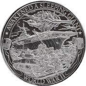 Patriot: World War II 1 oz Silver 2019 Prooflike Round