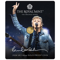 Paul McCartney 1/40 oz Gold 2024 Proof