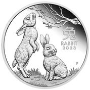 Perth Mint: Lunar III - Year of the Rabbit 1 oz Silver 2023 Proof