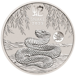 Perth Mint: Lunar III - Year of the Snake 1 oz Silver 2025 Dragon Privy Mark 