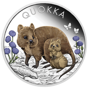 Quokka colored 1 oz Silver 2022 Proof