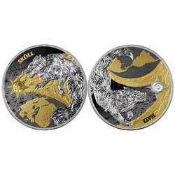 Ragnarök: Sköll & Hati Geminus 2 x 1 oz Silver 2024 Gilded Coin